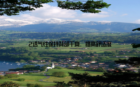2透气性保持背部干爽, 提高舒适度