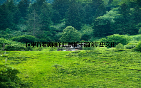 这里有着美丽的江景和丰富的历史文化