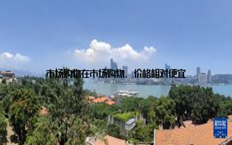 市场购物在市场购物, 价格相对便宜